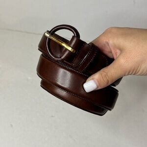 Polo Ralph Lauren Brown Leather Belt Size 36